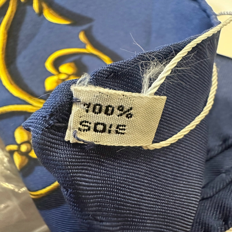 HERMES Carré 90 Scarf, Navy Tone, with Tag