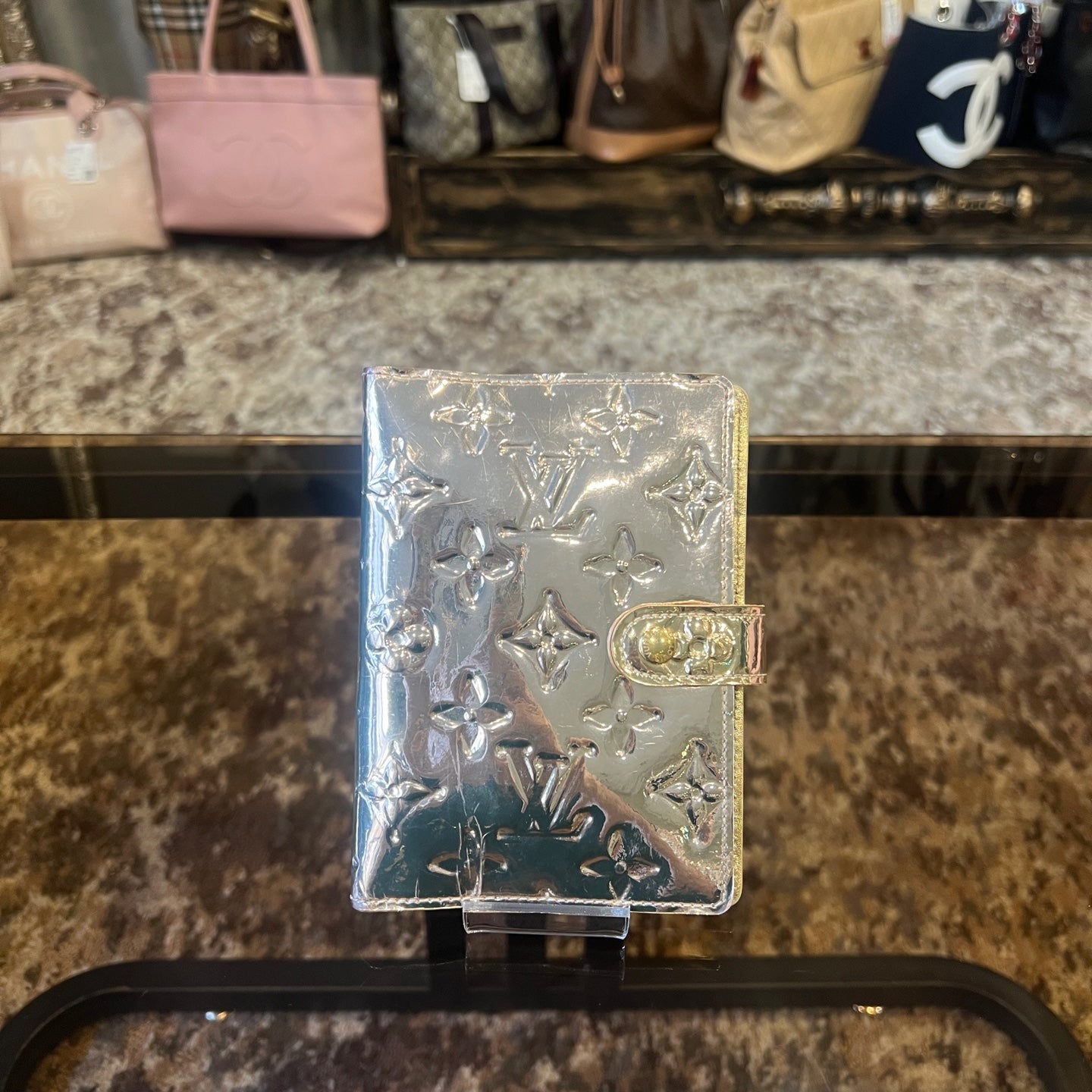 LOUIS VUITTON (LV) Miroir Agenda Gold Notebook with Dust Bag