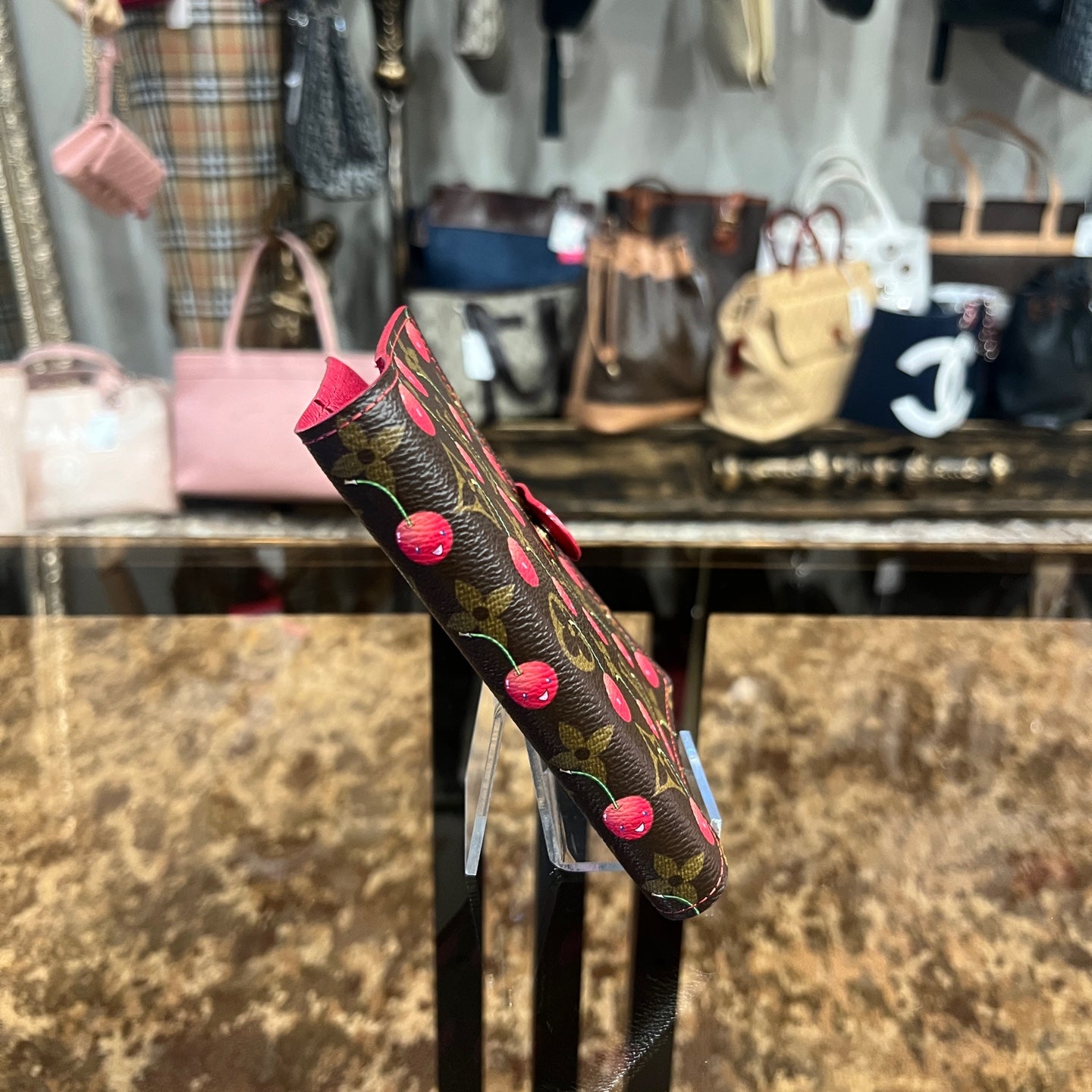 Louis Vuitton (LV) Monogram Agenda Cherry, Limited Edition, with Initials