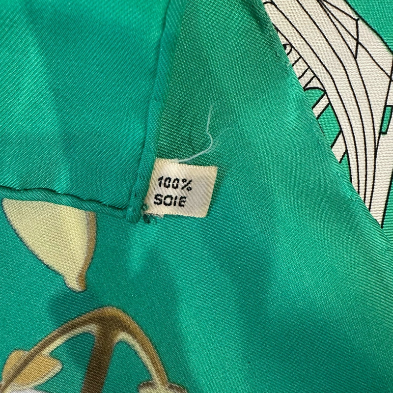 HERMES Stole, Green, with Original Tag