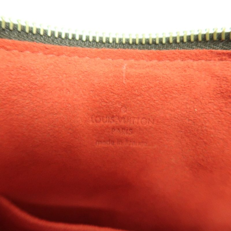 LOUIS VUITTON Hyverley Damier Ebene Canvas Handbag with Gold Hardware