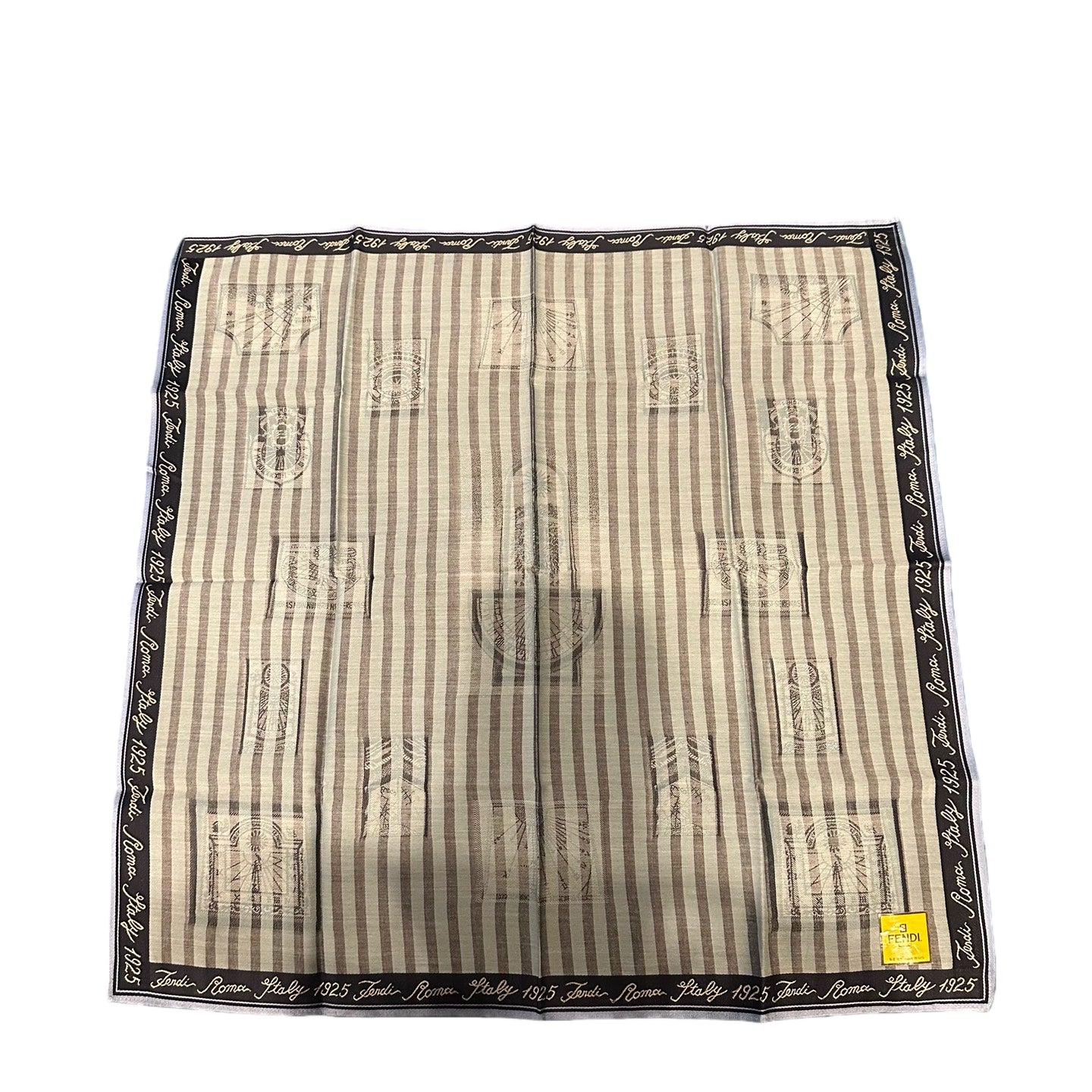 FENDI scarf, FF vintage print