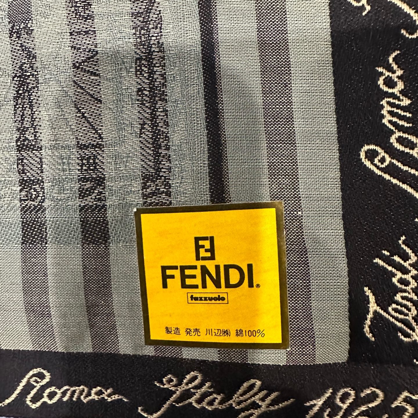 FENDI scarf, FF vintage print