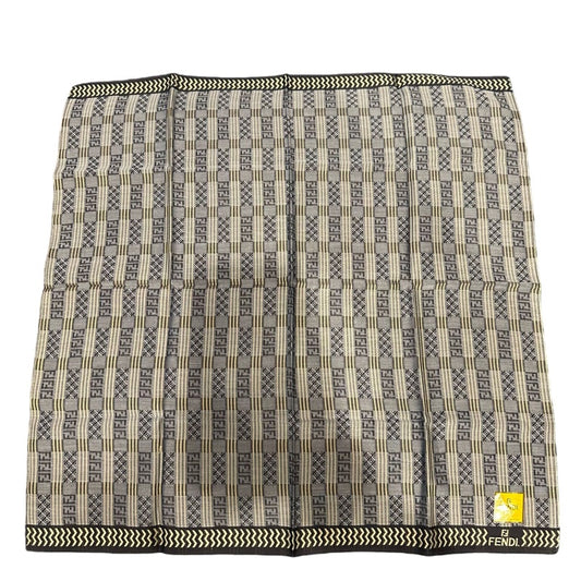 FENDI handkerchief, blue, FF vintage print
