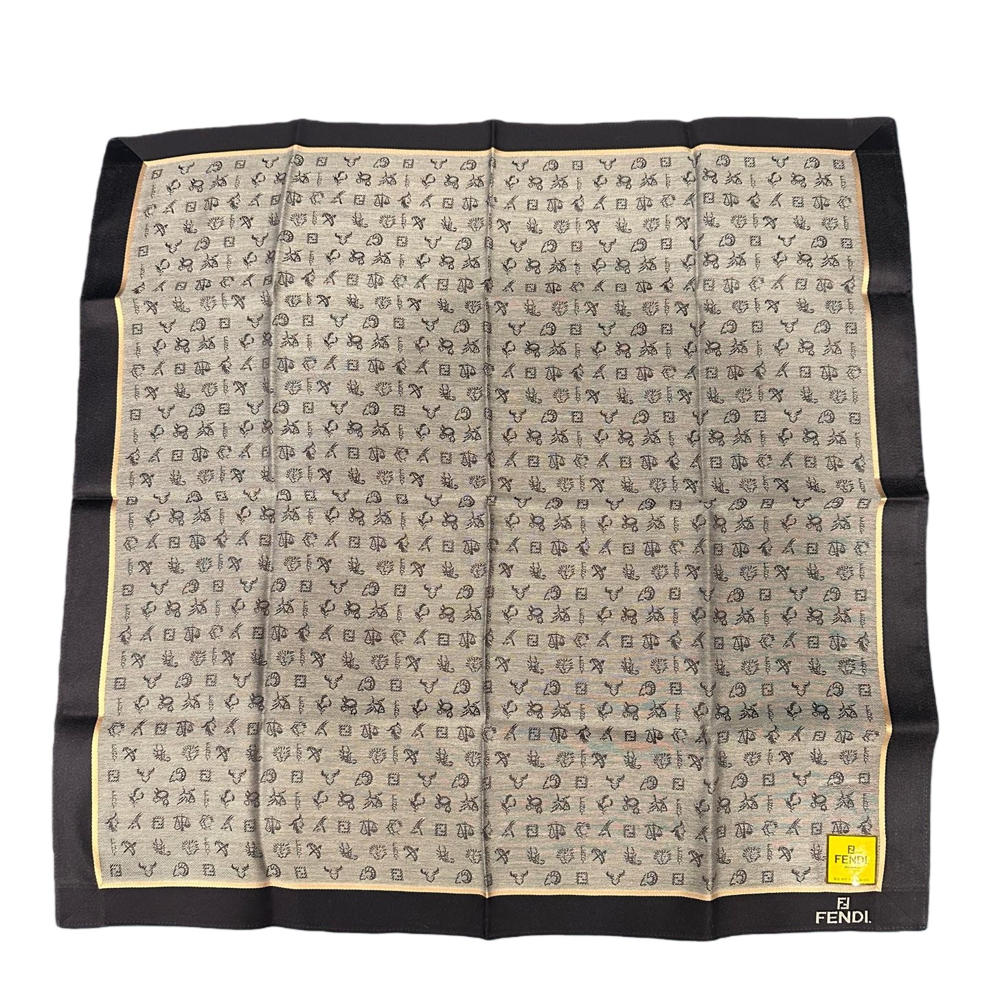 FENDI scarf, FF vintage print