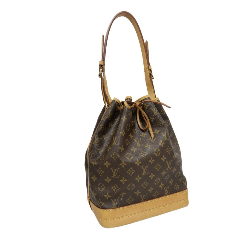 LOUIS VUITTON Noe  Shoulder Bag, Monogram Coated Canvas, Brown