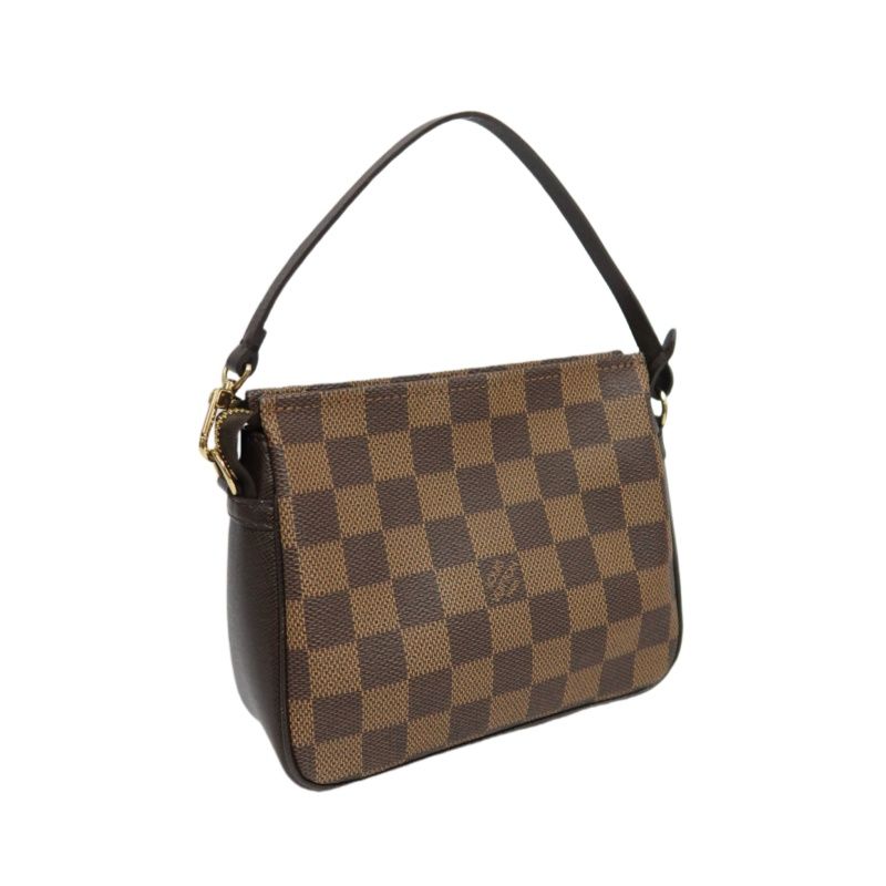 LOUIS VUITTON True Make Up Damier Ebene Pouch Handbag
