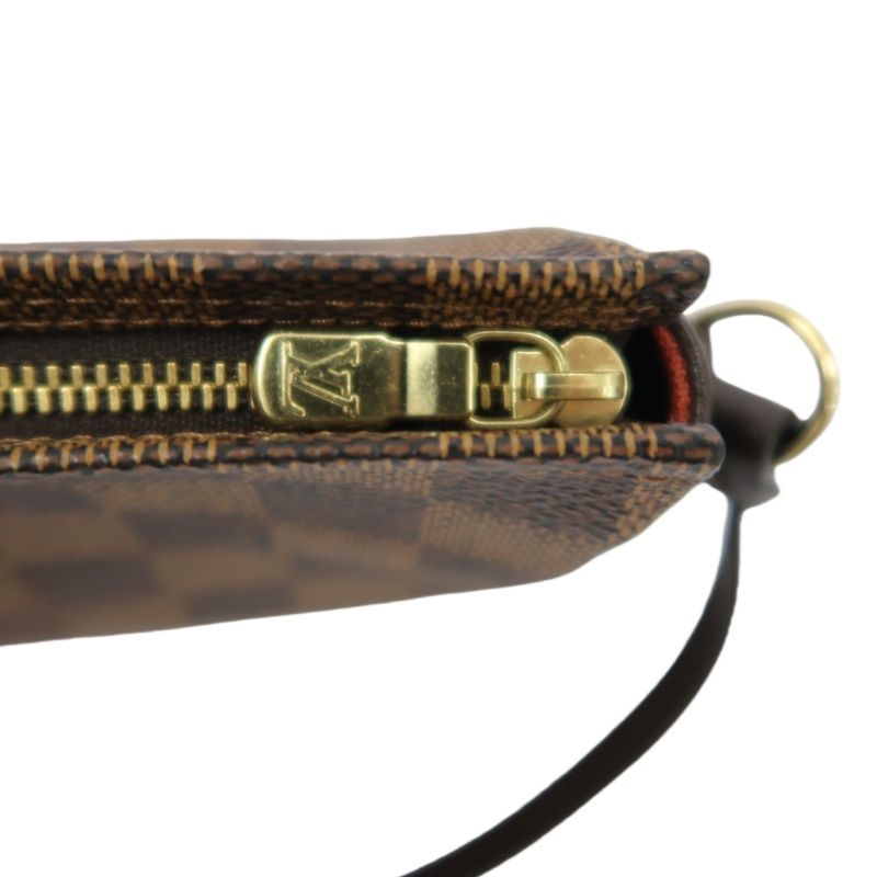LOUIS VUITTON True Make Up Damier Ebene Pouch Handbag