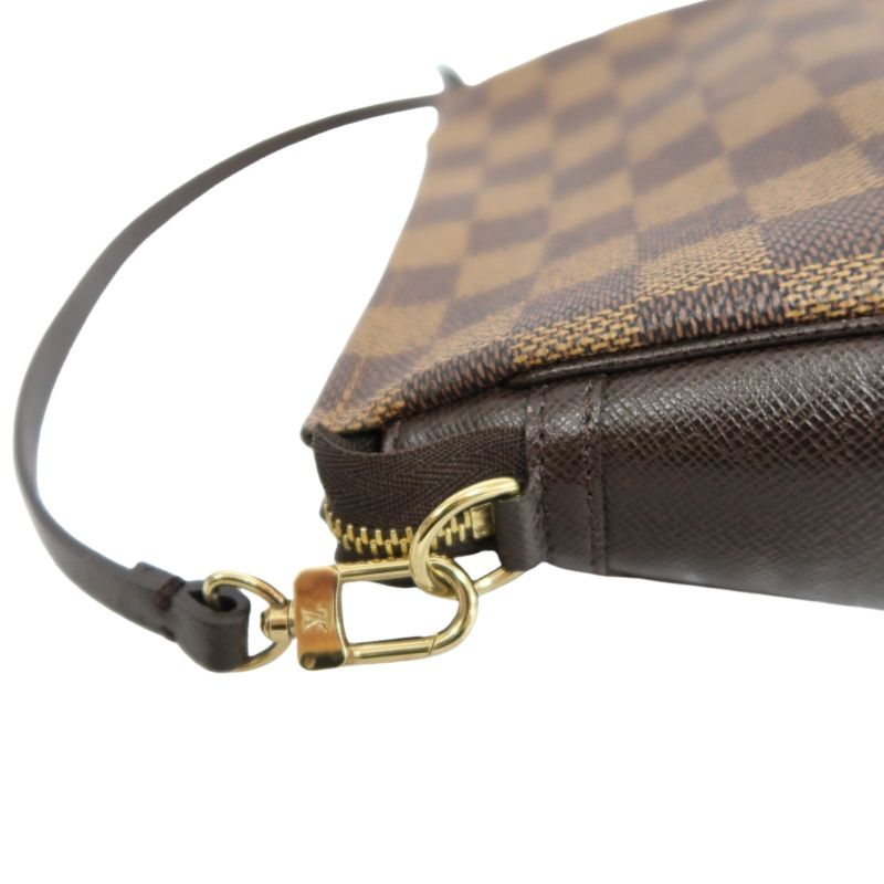 LOUIS VUITTON True Make Up Damier Ebene Pouch Handbag