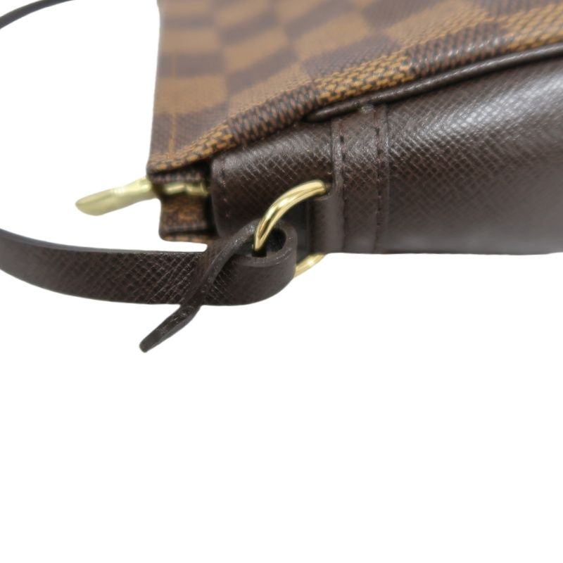LOUIS VUITTON True Make Up Damier Ebene Pouch Handbag
