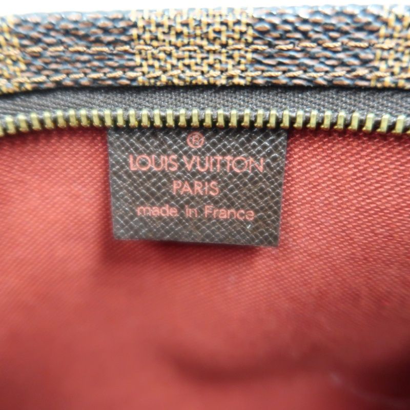 LOUIS VUITTON True Make Up Damier Ebene Pouch Handbag