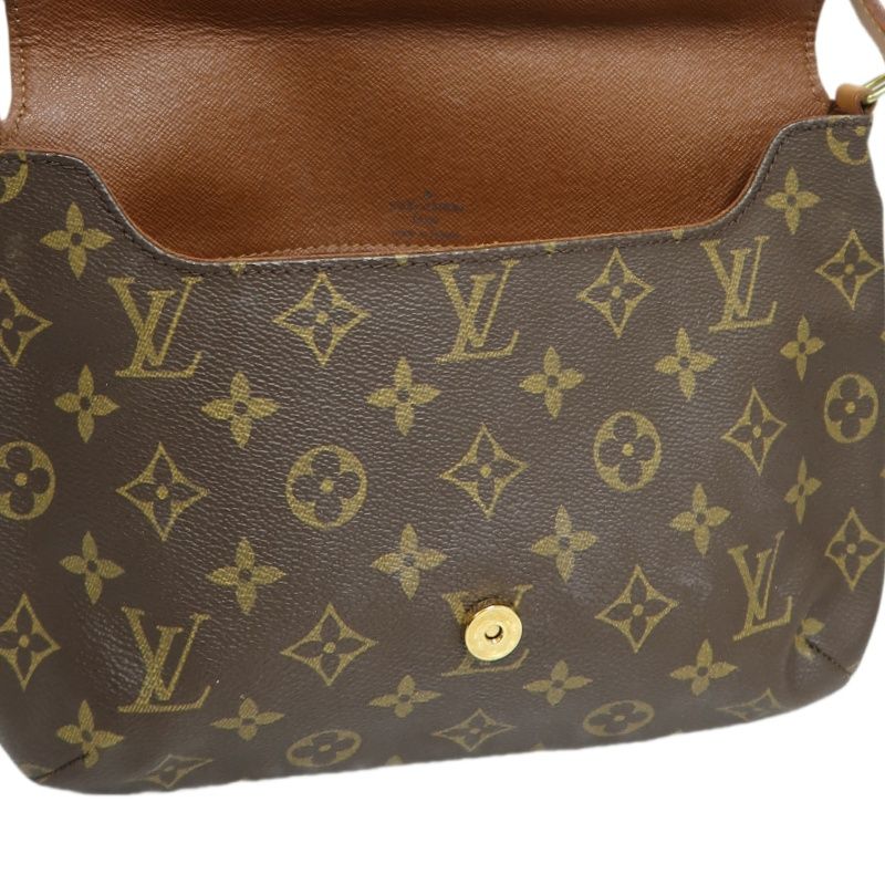 LOUIS VUITTON Musette Tango Short Shoulder Bag, Monogram Coated Canvas, Brown