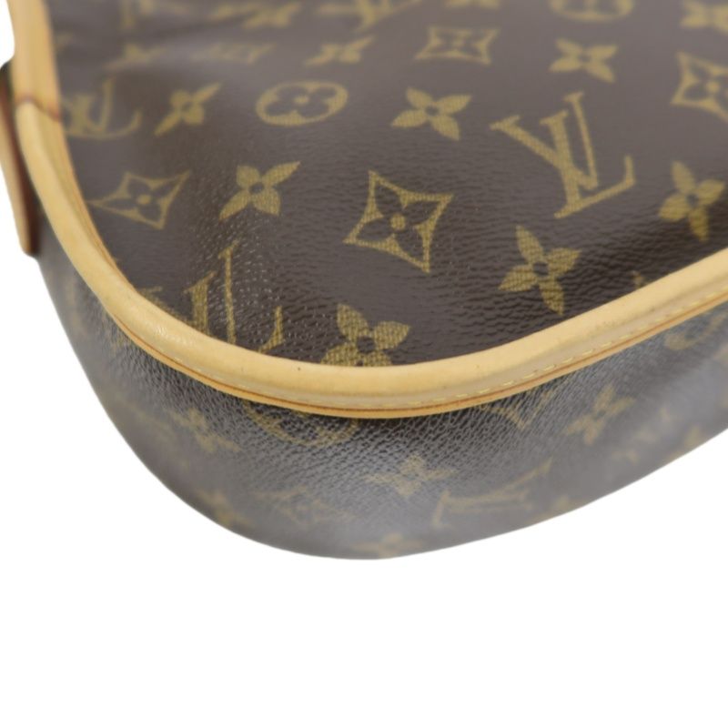 LOUIS VUITTON Monogram Menilmontant PM Brown Crossbody Shoulder Bag