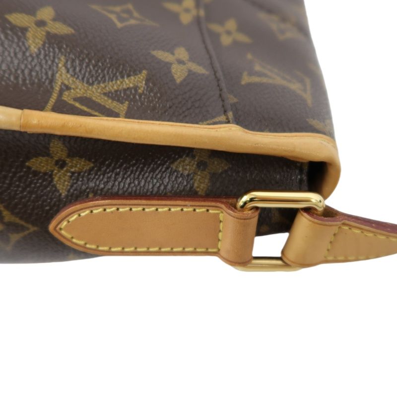 LOUIS VUITTON Monogram Menilmontant PM Brown Crossbody Shoulder Bag