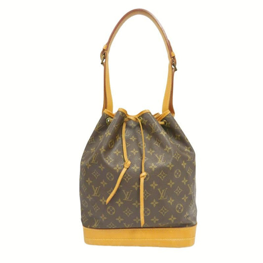 LOUIS VUITTON Noe Shoulder Bag, Monogram Coated Canvas, Brown