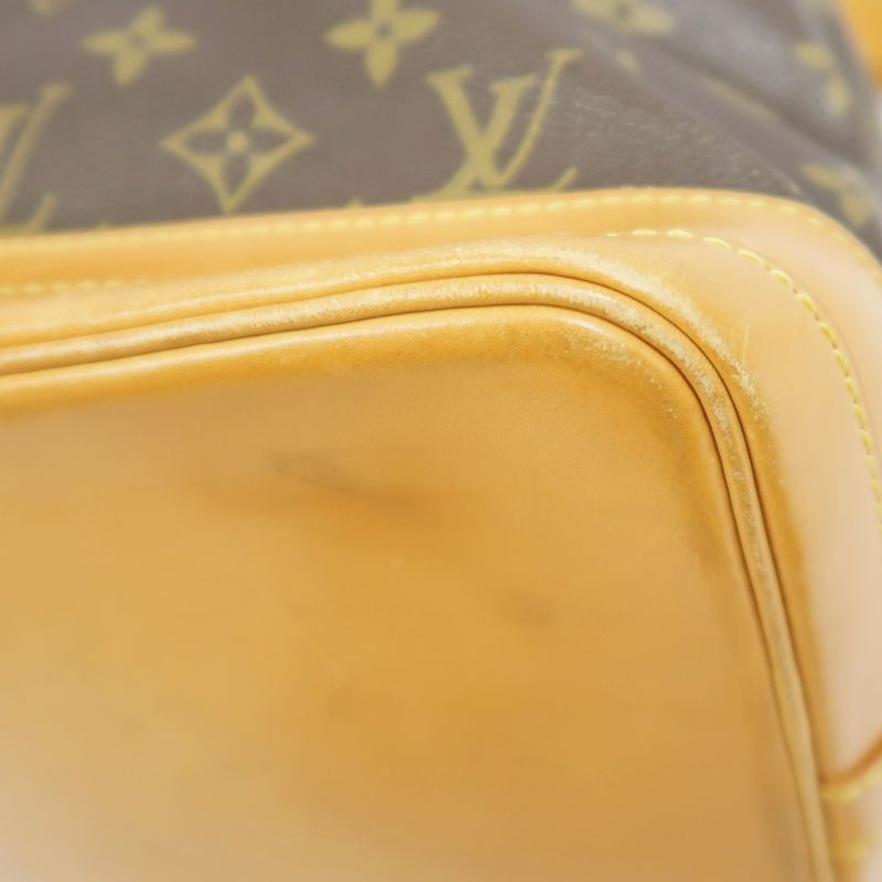 LOUIS VUITTON Noe Shoulder Bag, Monogram Coated Canvas, Brown