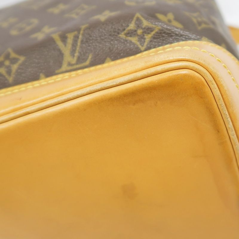 LOUIS VUITTON Noe Shoulder Bag, Monogram Coated Canvas, Brown