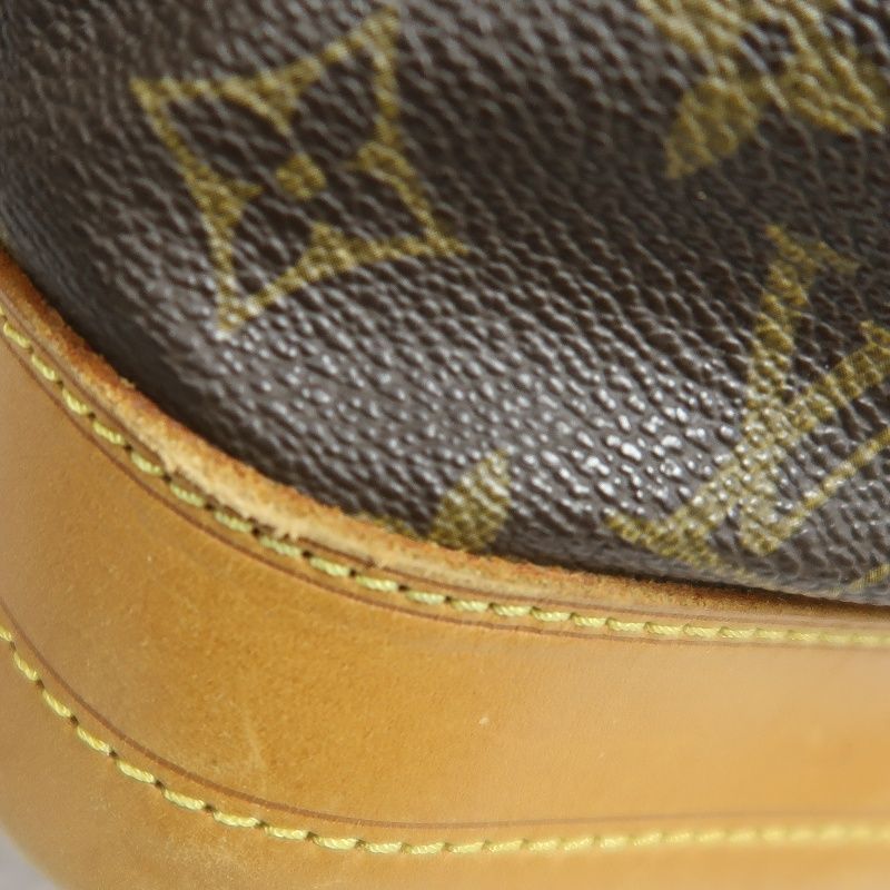 LOUIS VUITTON Noe Shoulder Bag, Monogram Coated Canvas, Brown