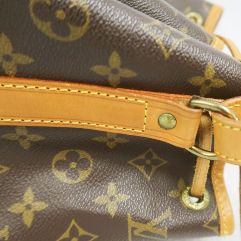 LOUIS VUITTON Noe Shoulder Bag, Monogram Coated Canvas, Brown