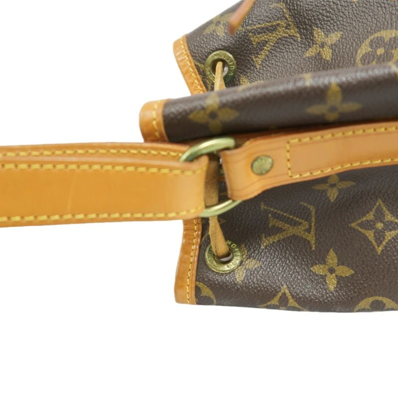 LOUIS VUITTON Noe Shoulder Bag, Monogram Coated Canvas, Brown