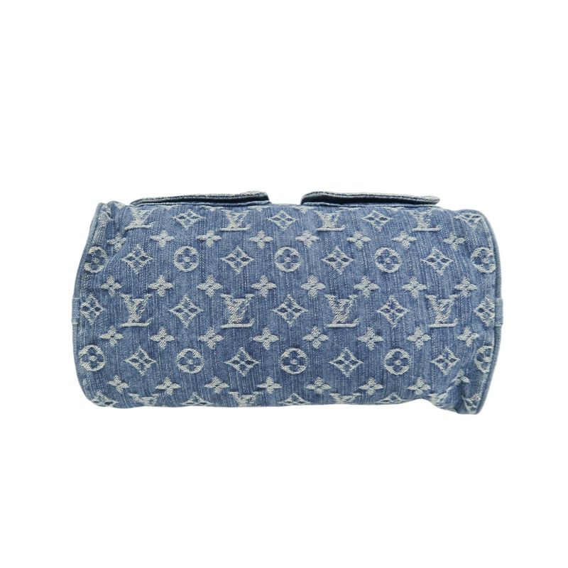 Louis Vuitton Monogram Denim Neo Speedy Blue Handbag with Gold Hardware