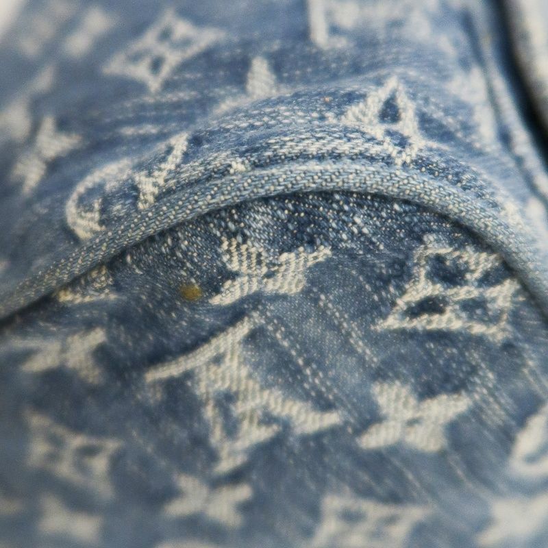Louis Vuitton Monogram Denim Neo Speedy Blue Handbag with Gold Hardware