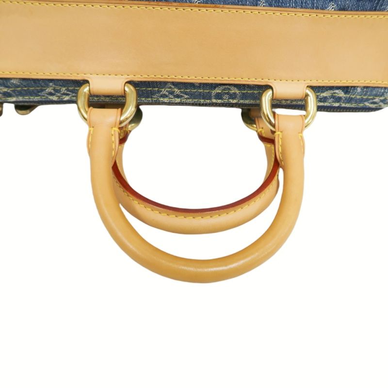 Louis Vuitton Monogram Denim Neo Speedy Blue Handbag with Gold Hardware