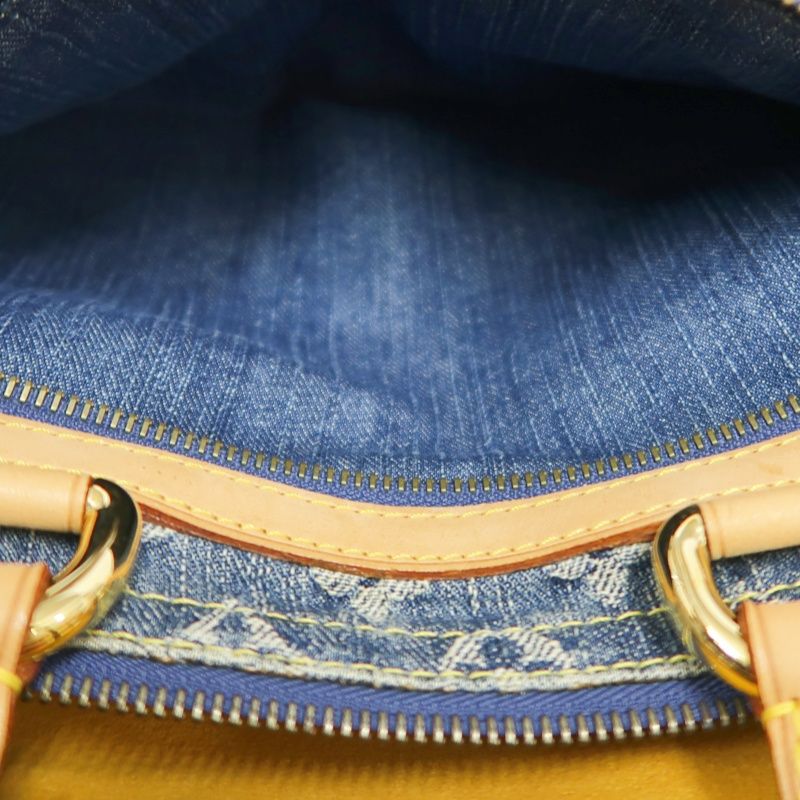 Louis Vuitton Monogram Denim Neo Speedy Blue Handbag with Gold Hardware