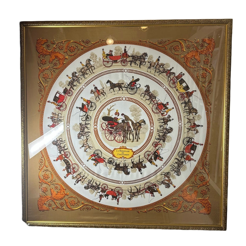 HERMES Carré 90 Scarf, Gold Tone