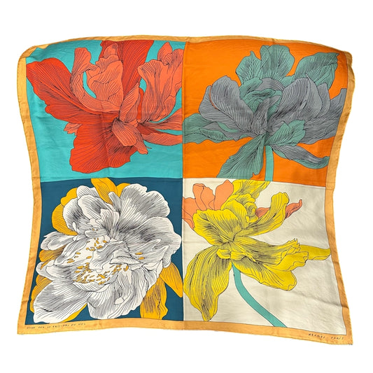 HERMES  scarf, orange