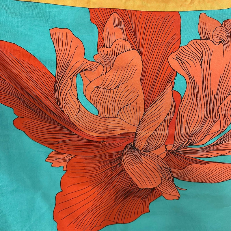 HERMES  scarf, orange