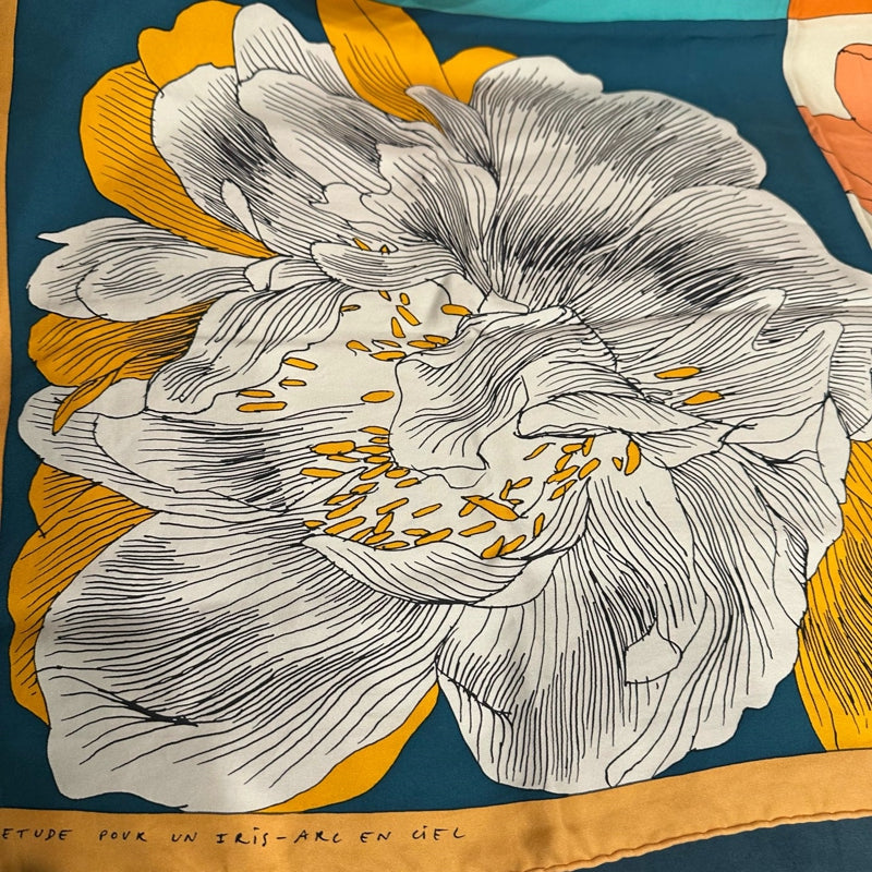 HERMES  scarf, orange
