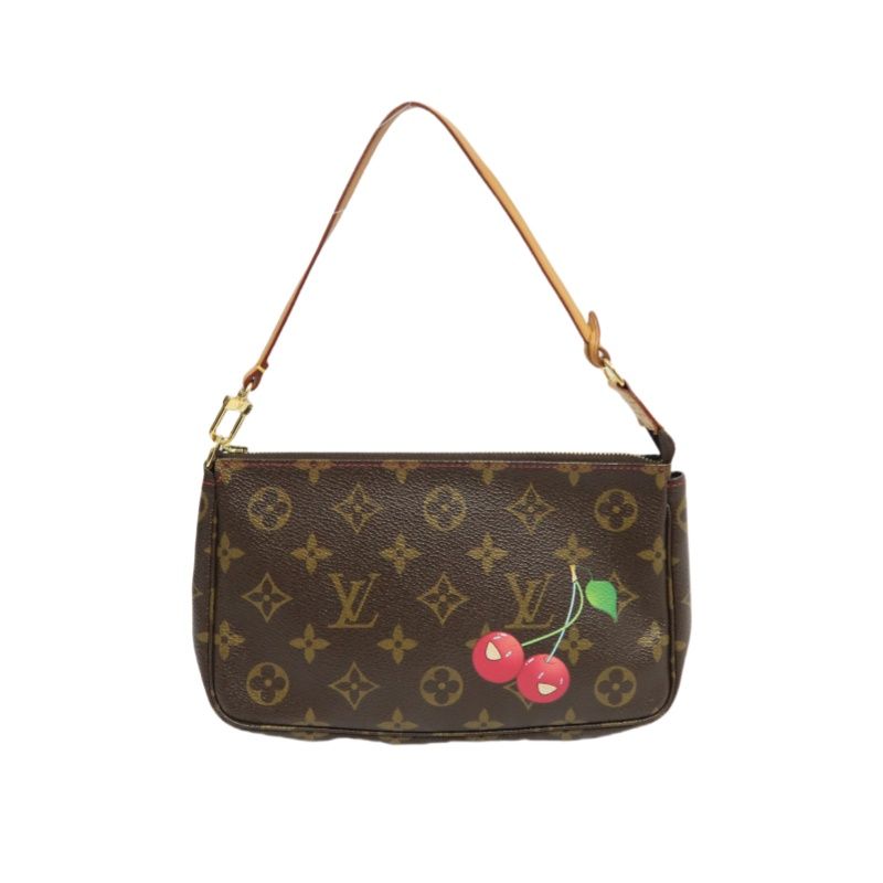 LOUIS VUITTON  Pochette Accessoires Monogram Cerises Handbag