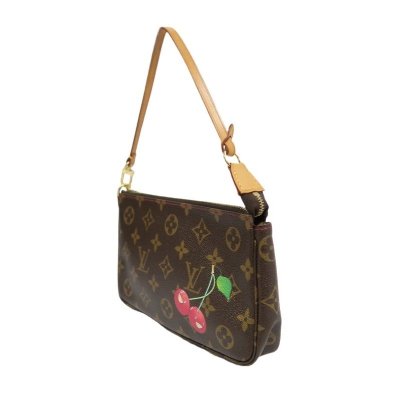 LOUIS VUITTON  Pochette Accessoires Monogram Cerises Handbag