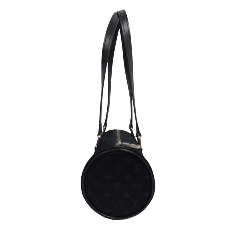 Louis Vuitton Little Papillon Monogram Canvas Satin Black Handbag (Shoulder Bag)
