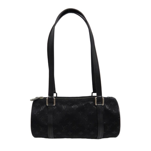 Louis Vuitton Little Papillon Monogram Canvas Satin Black Handbag (Shoulder Bag)