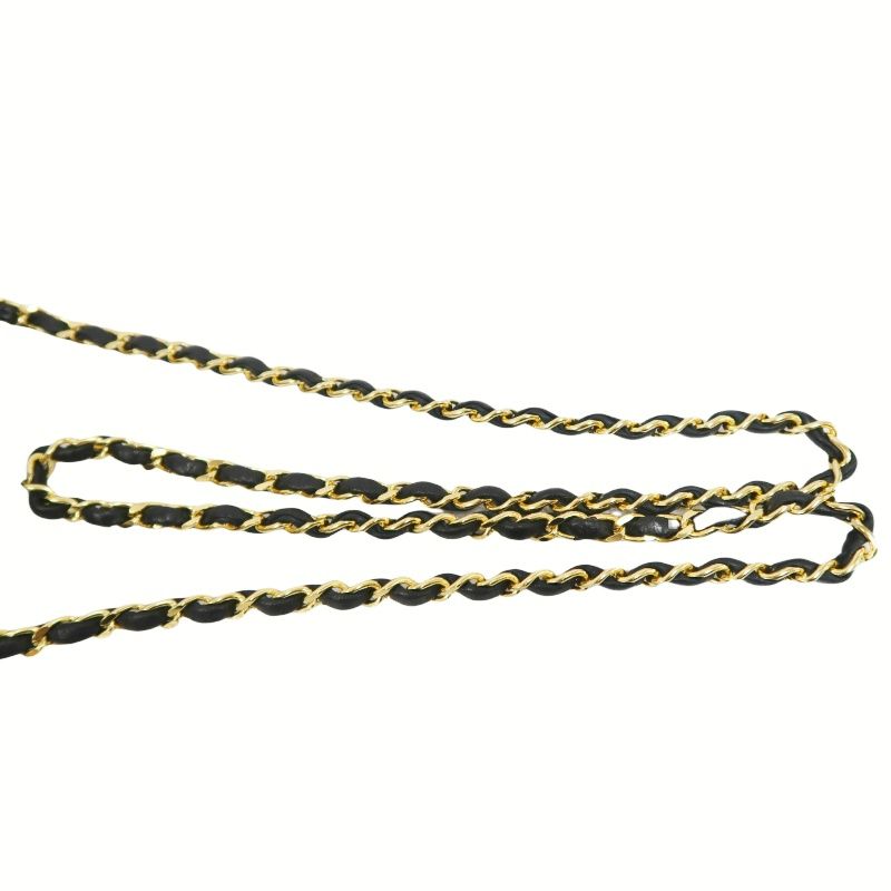 CHANEL Quilted 20 Classic Flap Chain Crossbody Bag, Black Lambskin, Gold-Tone Hardware