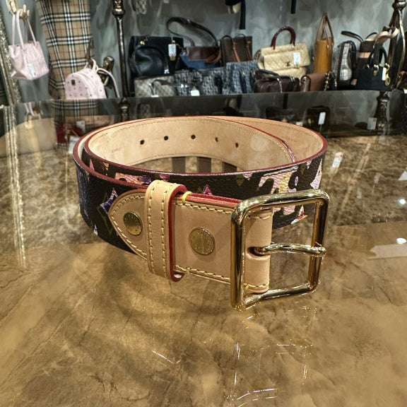LOUIS VUITTON Ceinture CA0028 Monogram Watercolor Belt, Gold Hardware, With Box