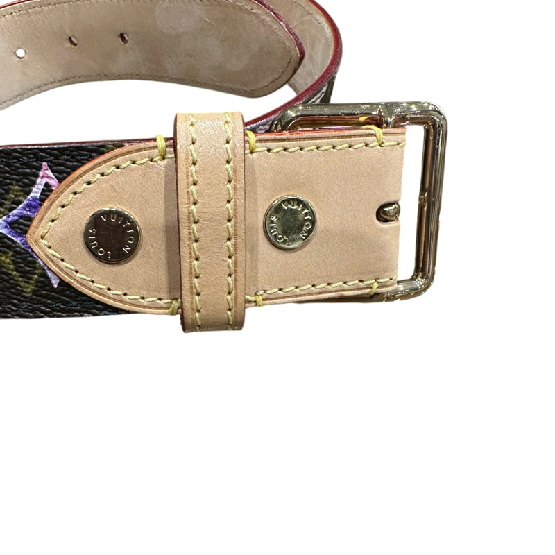LOUIS VUITTON Ceinture CA0028 Monogram Watercolor Belt, Gold Hardware, With Box