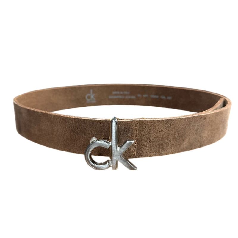 Calvin Klein (CK) belt, milk tea color, suede