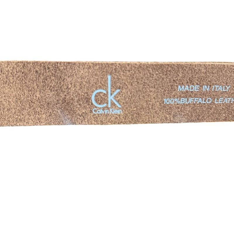 Calvin Klein (CK) belt, milk tea color, suede