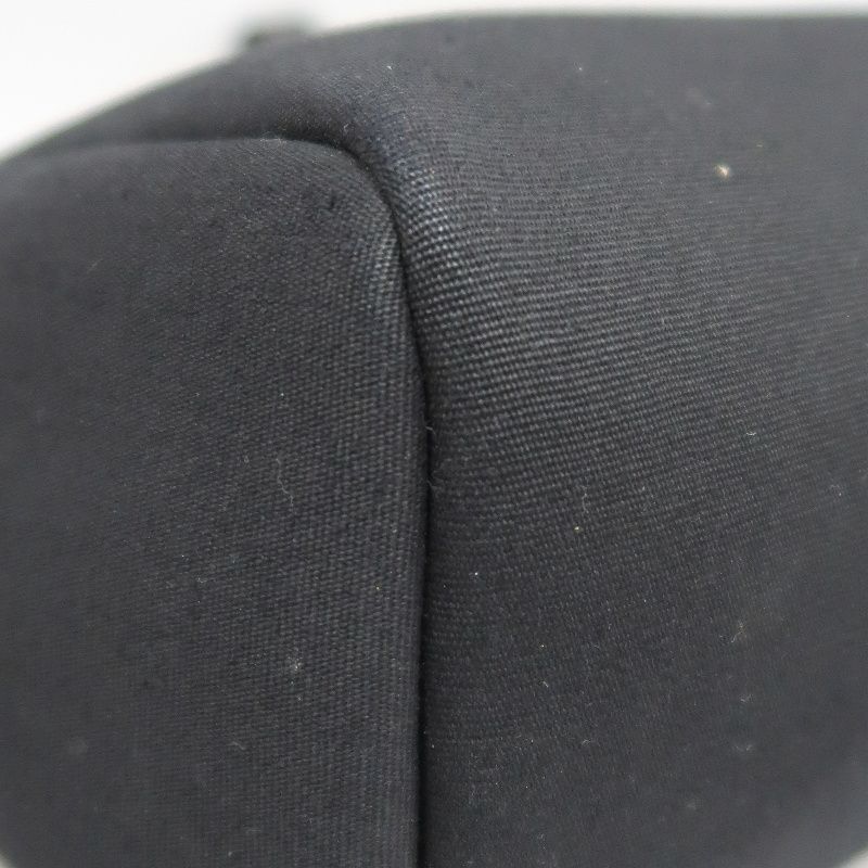 Hermes Ale Bag Ad PM 2-in-1 Canvas Backpack/Handbag Black with Silver Hardware Full Set (Padlock, Strap, 2 Keys, Clochette & Dust Bag)