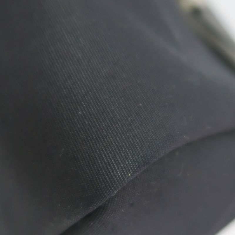 Hermes Ale Bag Ad PM 2-in-1 Canvas Backpack/Handbag Black with Silver Hardware Full Set (Padlock, Strap, 2 Keys, Clochette & Dust Bag)