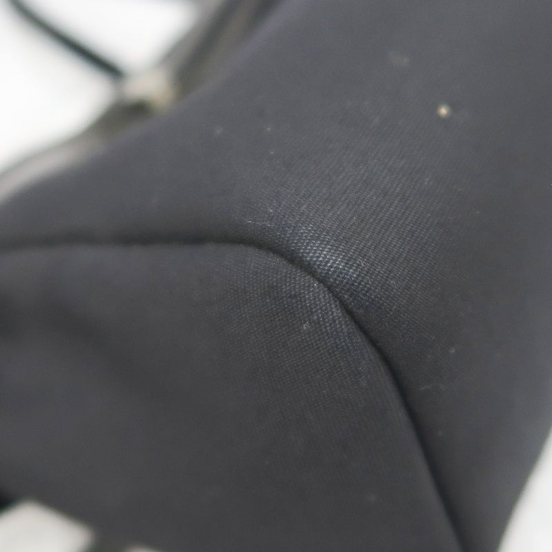 Hermes Ale Bag Ad PM 2-in-1 Canvas Backpack/Handbag Black with Silver Hardware Full Set (Padlock, Strap, 2 Keys, Clochette & Dust Bag)