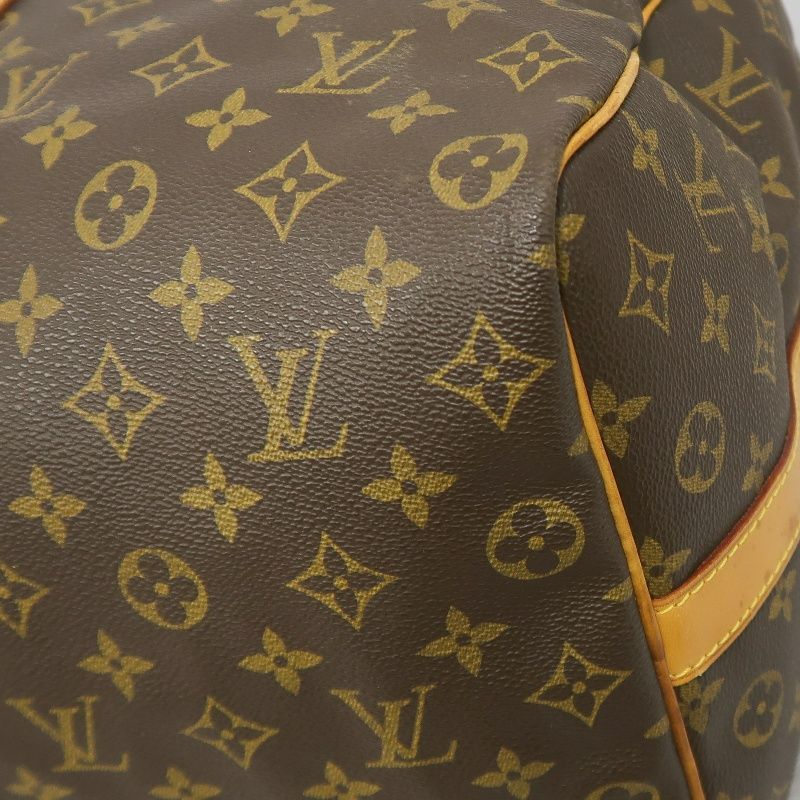 LOUIS VUITTON Keepall Bandoulière 50 Boston Bag, Monogram Coated Canvas, With Cadena·Strap·2 Keys·Name Tag·Pochette