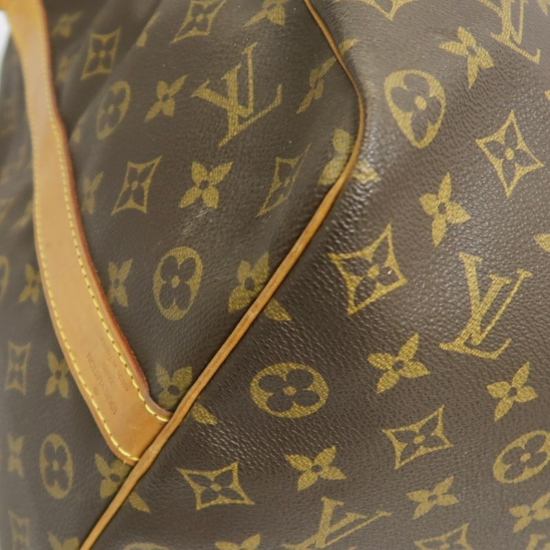 LOUIS VUITTON Keepall Bandoulière 50 Boston Bag, Monogram Coated Canvas, With Cadena·Strap·2 Keys·Name Tag·Pochette