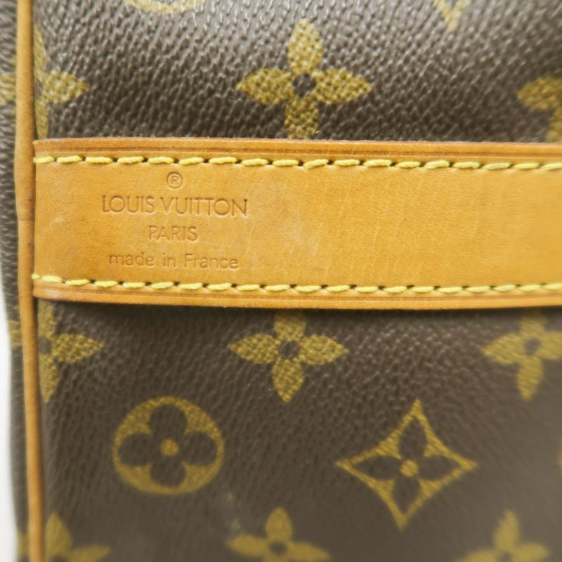 LOUIS VUITTON Keepall Bandoulière 50 Boston Bag, Monogram Coated Canvas, With Cadena·Strap·2 Keys·Name Tag·Pochette