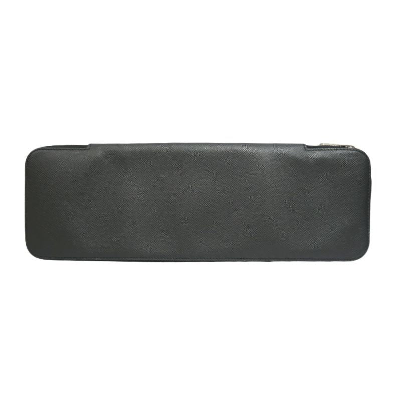 LOUIS VUITTON (LV) Taiga Leather Tie Case, Black