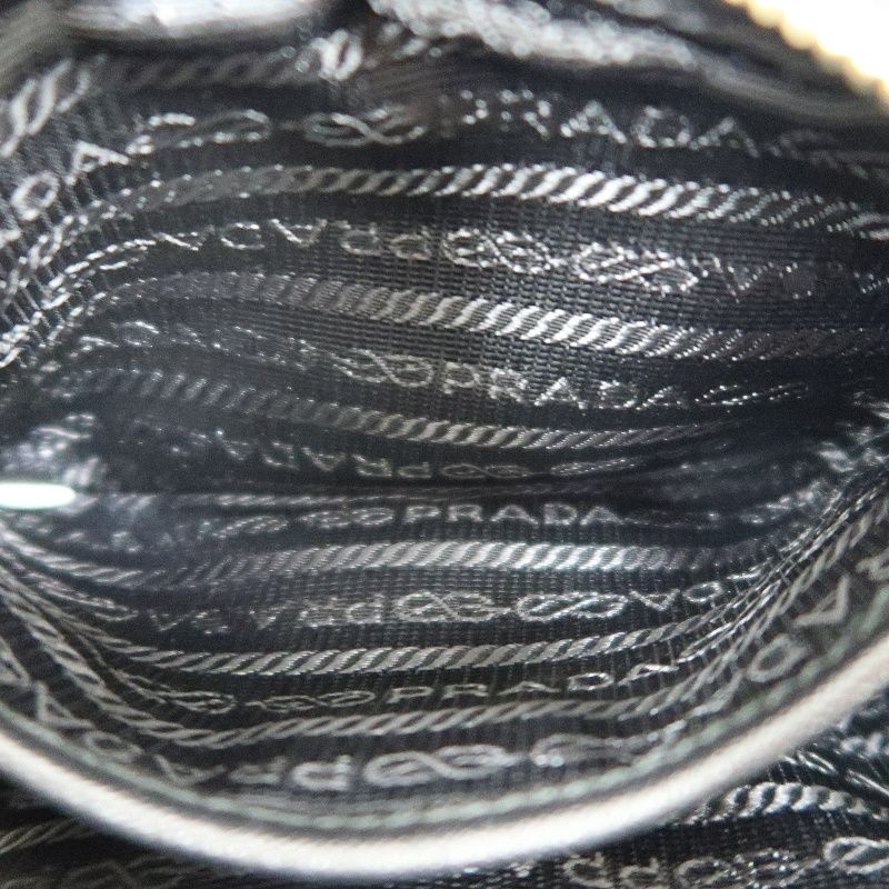 Prada Nylon Ribbon Shoulder Bag in Black with Gold Hardware