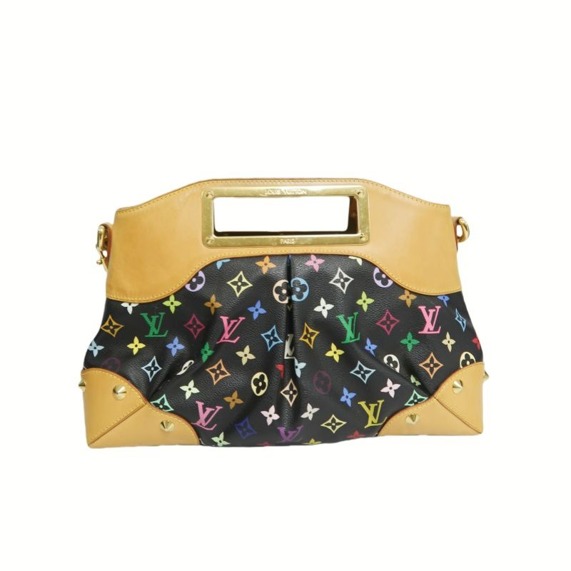 LOUIS VUITTON Judy MM Multicolore Black Shoulder Bag - Coated Canvas